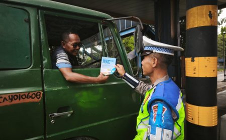 Operasi Keselamatan Semeru 2026, Ditlantas Polda Jatim Awasi Penggunaan Lajur Jalan Tol
