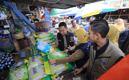 Satgas Pangan Polres Madiun Turun ke Pasar Cegah Lonjakan Harga Bapokting