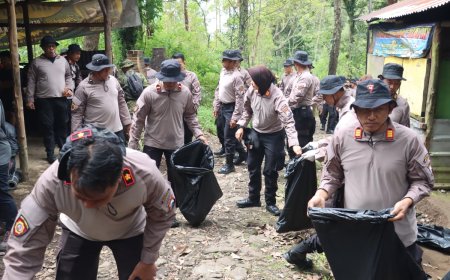 Korve Jalur Pendakian Gunung Lawu, Polres Magetan Wujudkan Indonesia ASRI