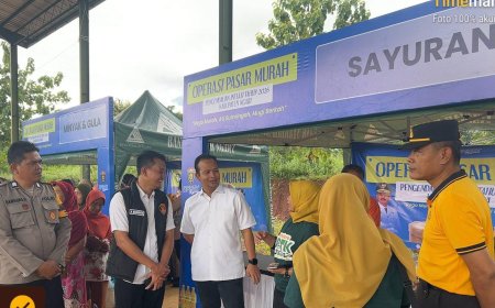Polres Ngawi dan Pemkab Jaga Kondusivitas Operasi Pasar Murah
