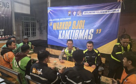 Polresta Sidoarjo Bangun Sinergi Bersama Ojol dalam Kegiatan Sahur On The Road