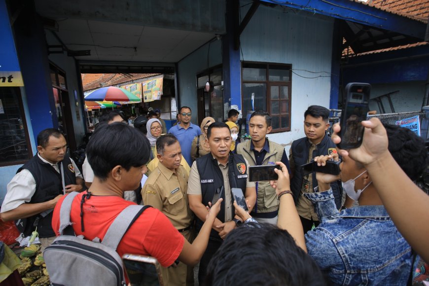 Satgas Pangan Polres Madiun Sidak Pasar Tradisional Jelang Ramadhan
