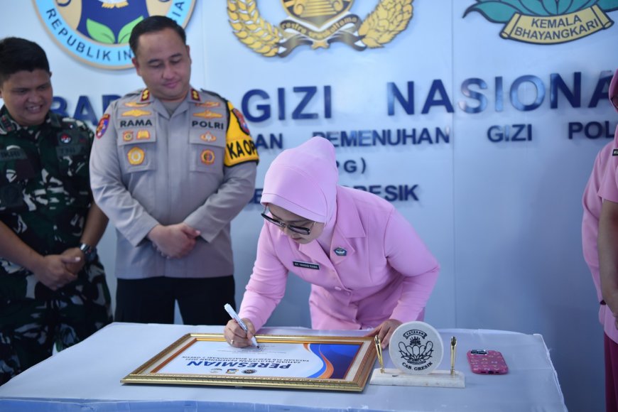 SPPG Bedilan Resmi, Polres Gresik Perluas Dukungan Program Gizi