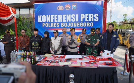 Polres Bojonegoro Ringkus 13 Tersangka Kasus Sabu dan Ganja