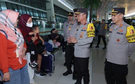 Arus Mudik di Bandara Soekarno-Hatta lancar, Polri Pastikan Pelayanan Optimal bagi Masyarakat