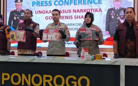 Polres Ponorogo Amankan Pengedar Narkoba Asal Madiun, Sita 301 Gram Sabu