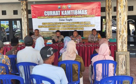 Curhat Kamtibmas Polresta Sidoarjo Jadi Jembatan Komunikasi