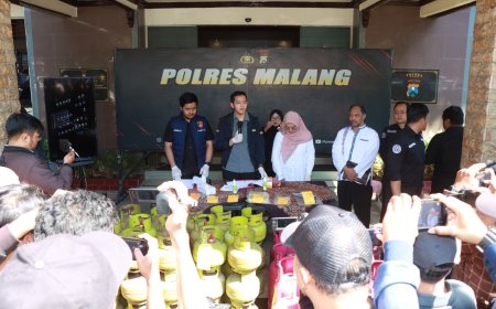 Polres Malang Tindak Tegas Pengoplos LPG Subsidi