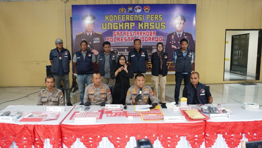 19 Perkara Narkoba Diungkap, Polresta Sidoarjo Selamatkan 4.000 Jiwa