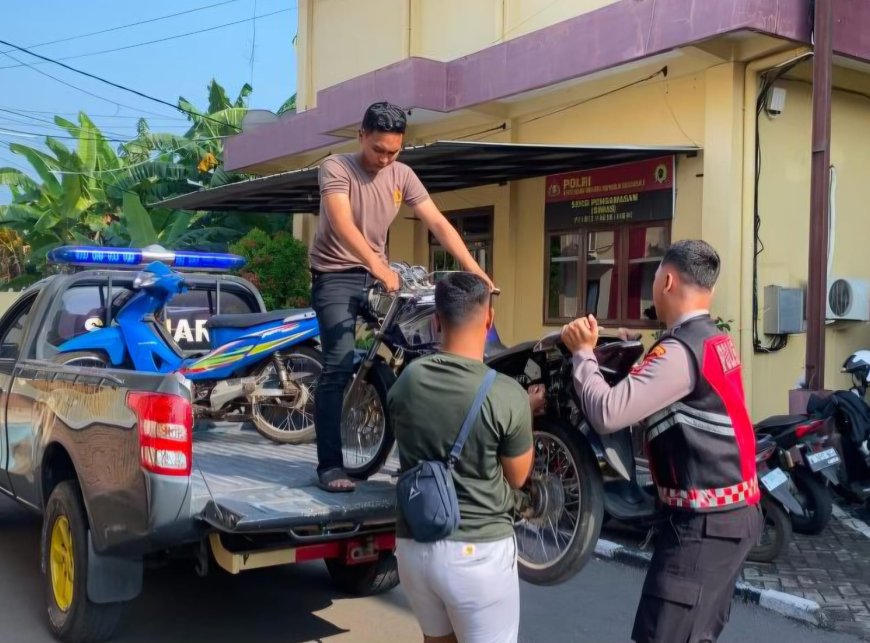 Polres Probolinggo Bubarkan Balap Liar di Dringu, Puluhan Motor Diamankan