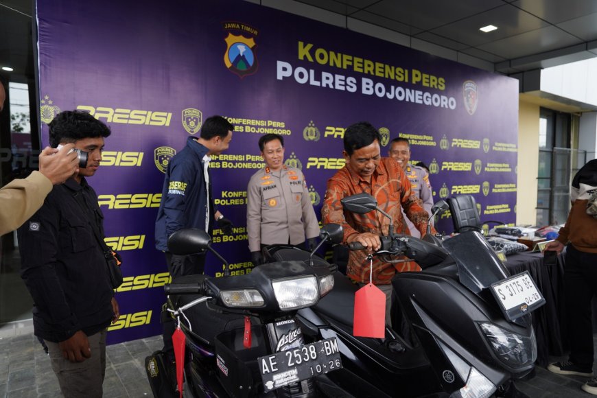 Polres Bojonegoro Bongkar Dua Kasus Curanmor, Dua Pelaku Ditangkap