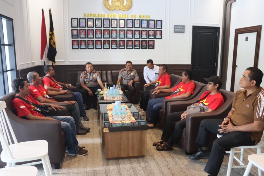 Polres Madiun Kota Bangun Komunikasi dengan Serikat Buruh