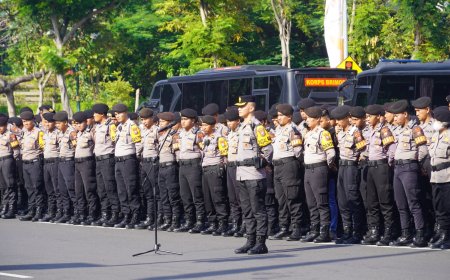 Ribuan Personel Siap Jaga Stabilitas Kota Surabaya