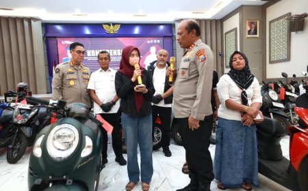 Kendaraan Korban Kejahatan Kembali ke Tangan Pemilik Sah