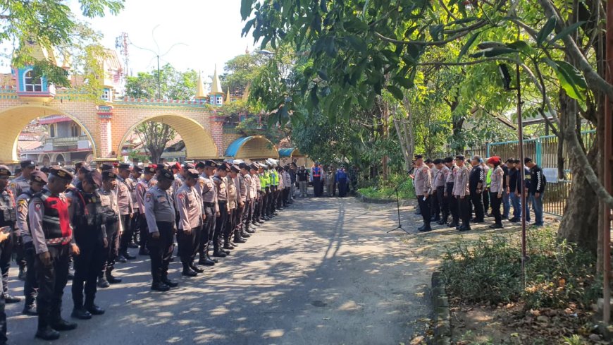 Polres Pelabuhan Tanjungperak Kawal Jalannya Kegiatan PSHT dengan 696 Personel